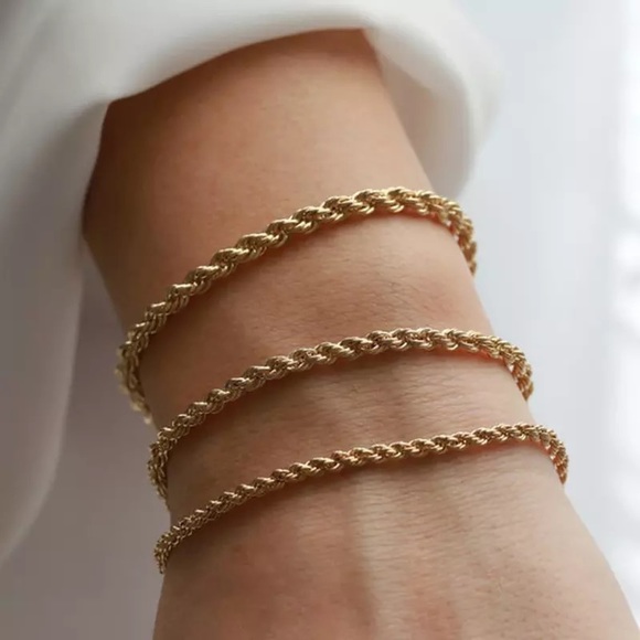 VINTAGE INSPIRED GOLD VERMEIL KNOT CHAIN BRACELET